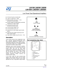 Datasheet LM158N производства STMicroelectronics